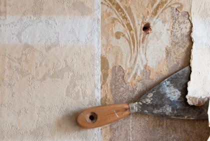 Popcorn Ceiling and Wallpaper Removal